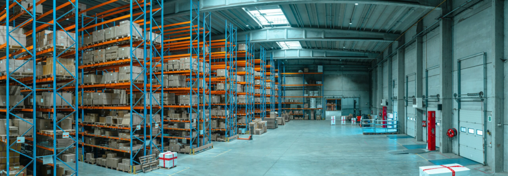 This is a picture of a logistics company warehouse.